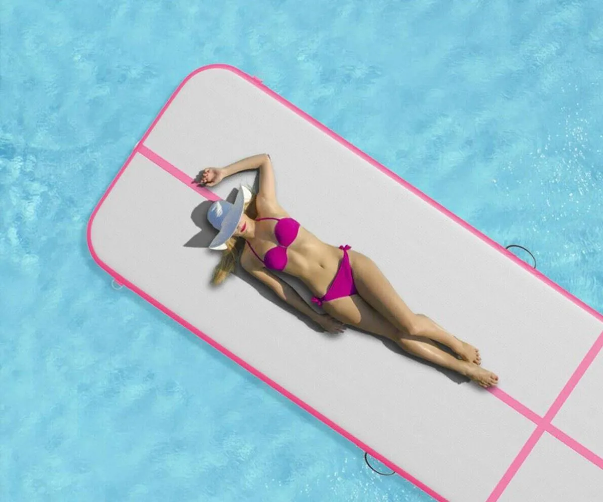 Inflatable 20 ft air track yoga